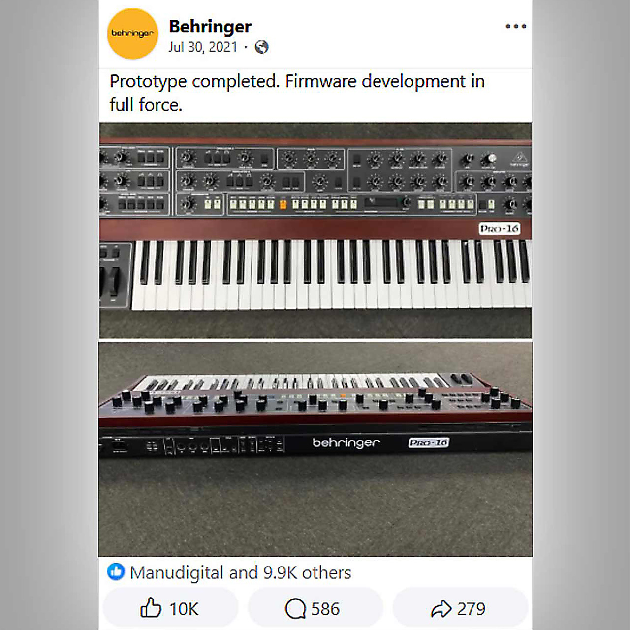 Behringer-Pro-16-Announcement